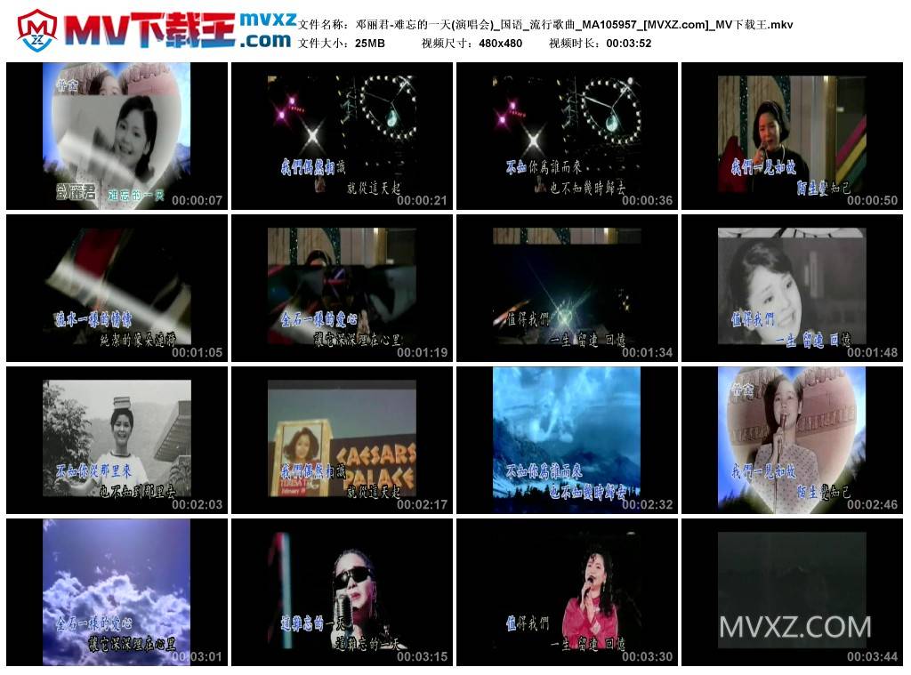 邓丽君-难忘的一天(演唱会)_国语_流行歌曲_MA105957